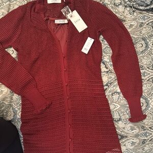 Joie Women's Burgundy Sweater dress